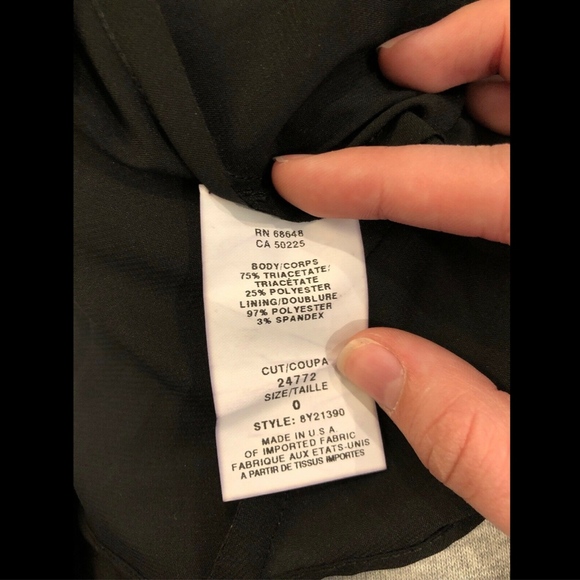 NEW‎ $418 ABS by Allen Schwartz Vintage Dress Black - Picture 8 of 8